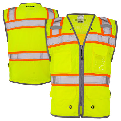 BLANK OV5523 Class 2 Contrast Heavy Duty Utility Safety Vest