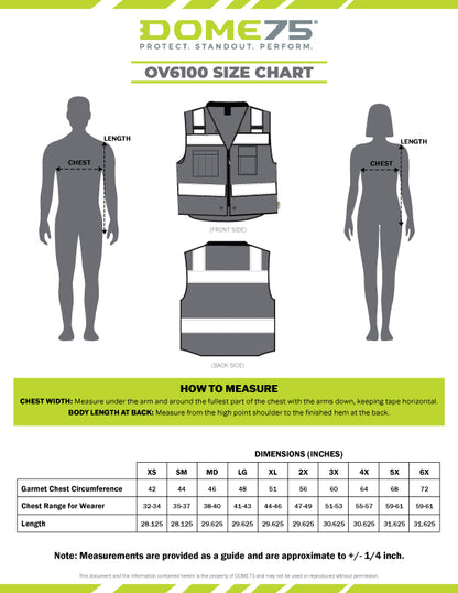 BLANK OV6183 Enhanced Visibility Heavy Duty Utility Vest