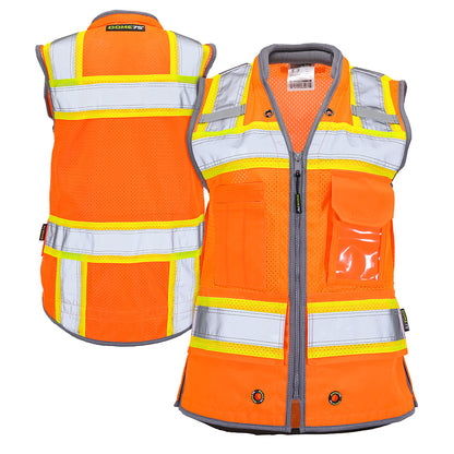 BLANK OV6123 ANSI Class 2 Hi-Vis Contrast Heavy Duty Utility Vest