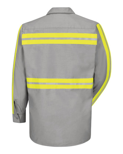 BLANK SP14ET Men's Tall Industrial Enhanced-Visibility Long Sleeve Work Shirt