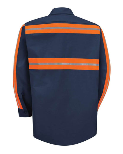 BLANK SP14ET Men's Tall Industrial Enhanced-Visibility Long Sleeve Work Shirt