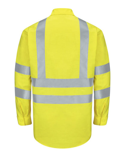 BLANK SY14 Men's Enhanced & Hi-Visibility Long Sleeve Work Shirt