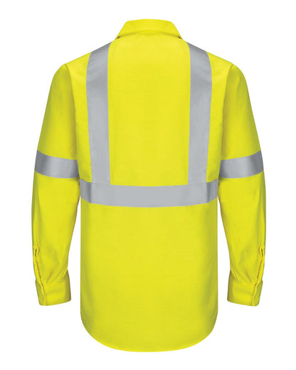 BLANK SY14 Men's Enhanced & Hi-Visibility Long Sleeve Work Shirt