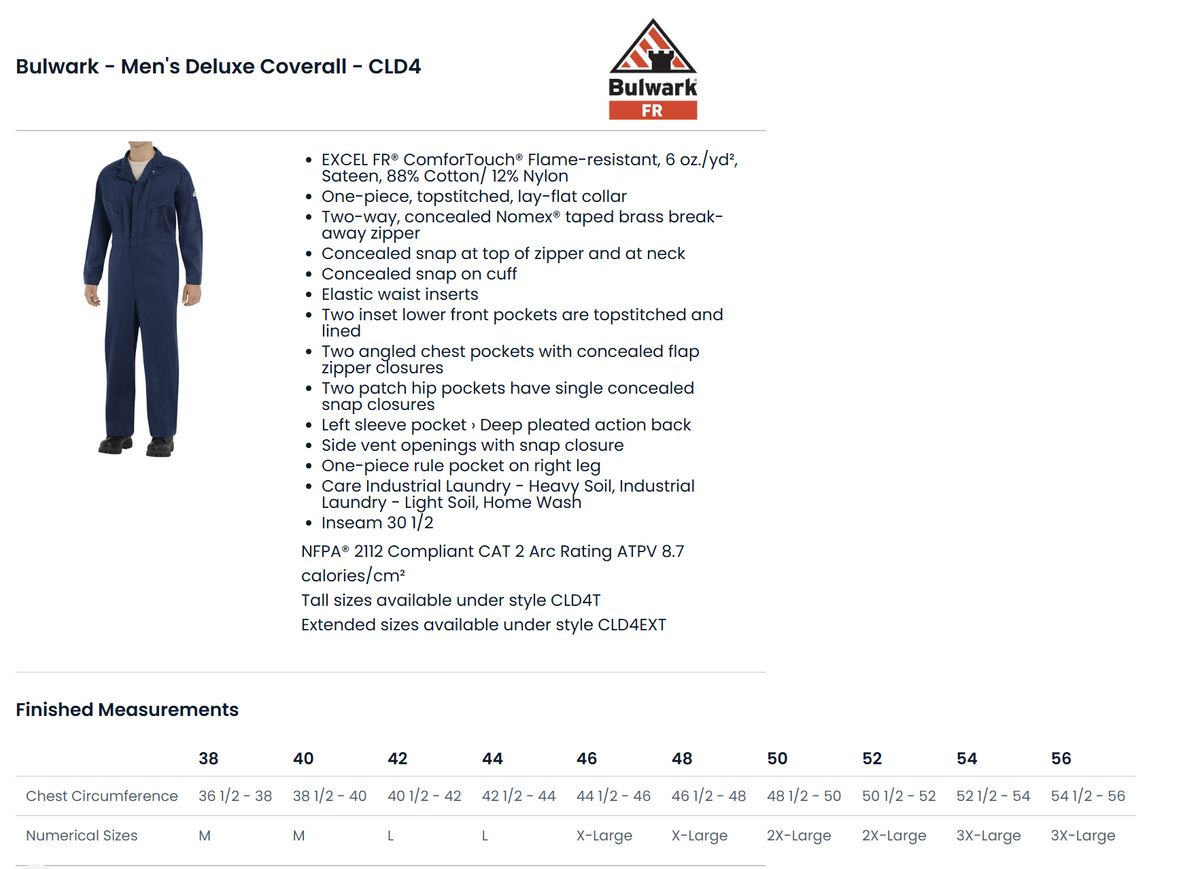 BLANK CLD4 Men's Deluxe Coverall