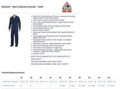 BLANK CLD4 Men's Deluxe Coverall